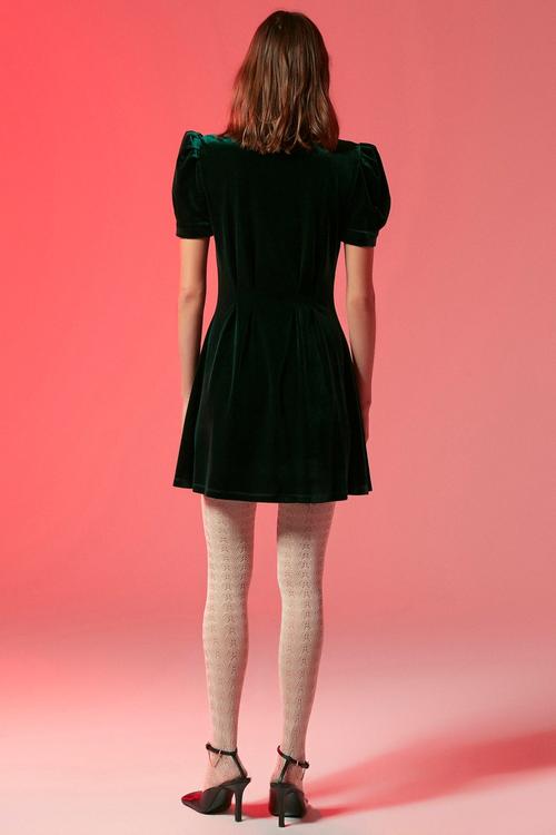  KADİFE MİNİ ELBİSE