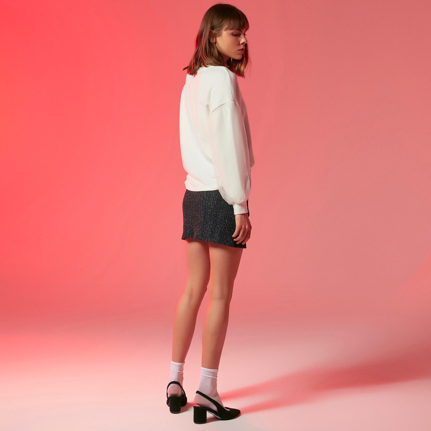 TÜL BALON KOLLU SWEATSHIRT