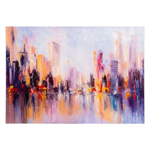  CITY ABSTRACT DOKULU KANVAS TABLO 70X100CM