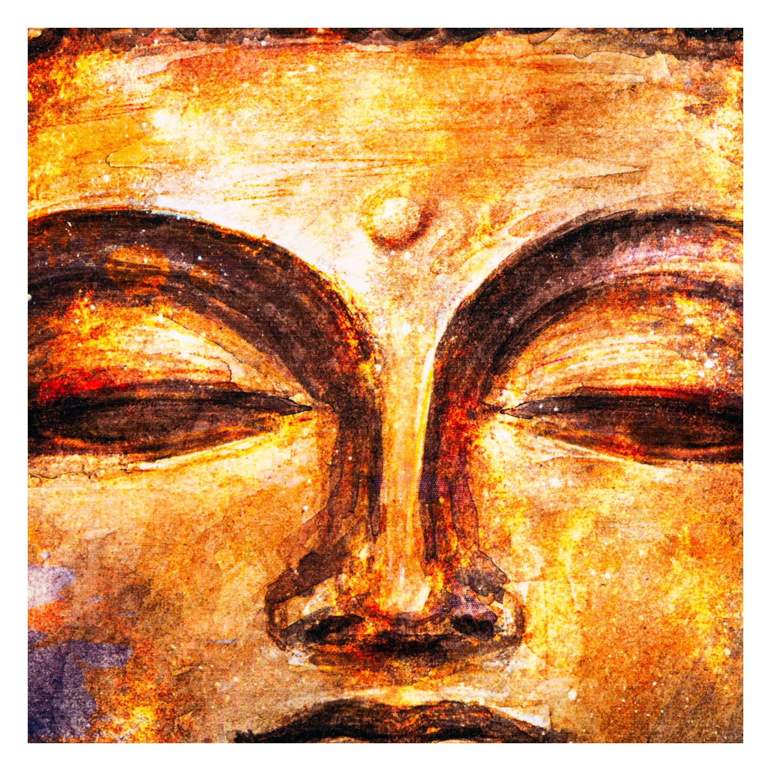 BUDA II DOKULU-VARAKLI KANVAS TABLO 80X80CM