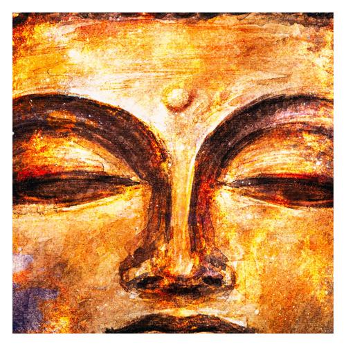  BUDA II DOKULU-VARAKLI KANVAS TABLO 80X80CM