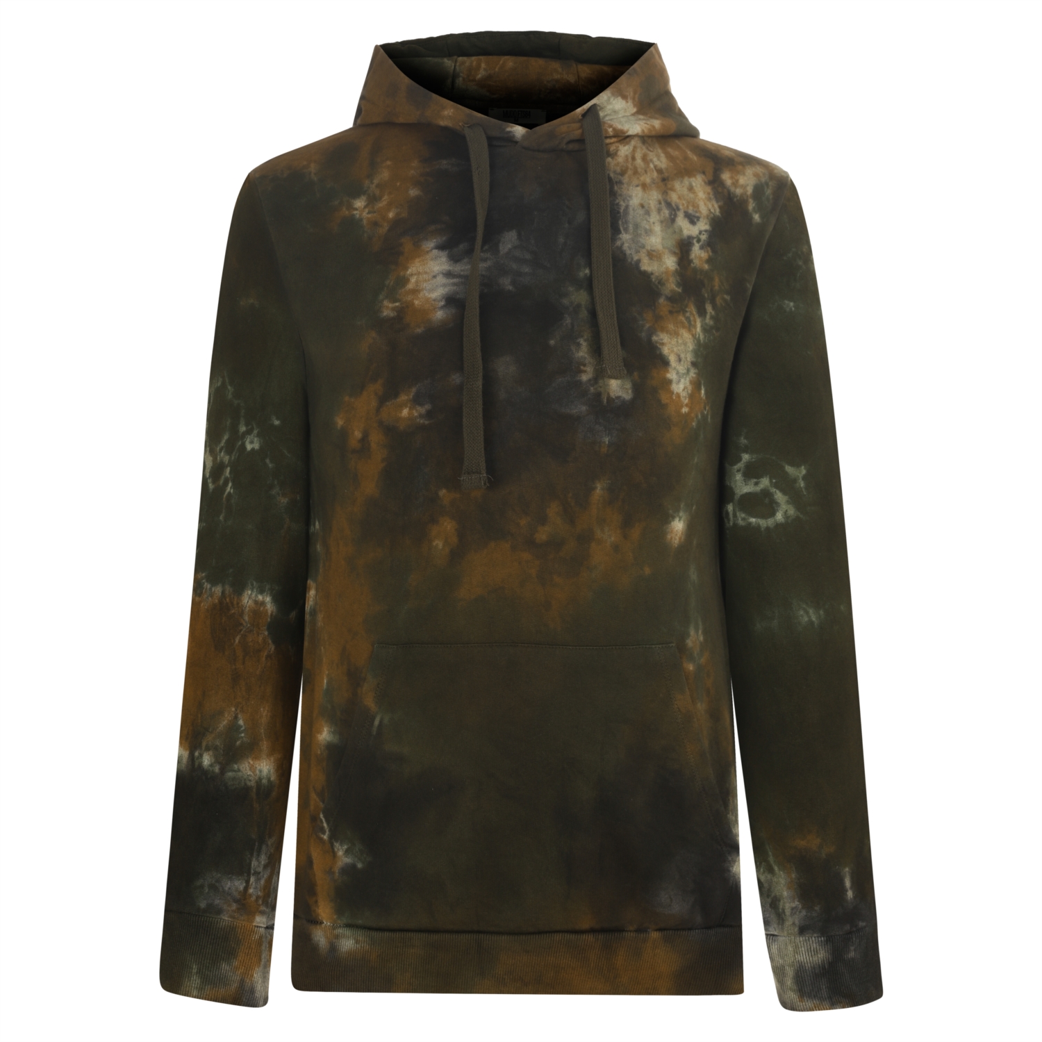 TIE DYE BASKILI KAPÜŞONLU SWEATSHIRT