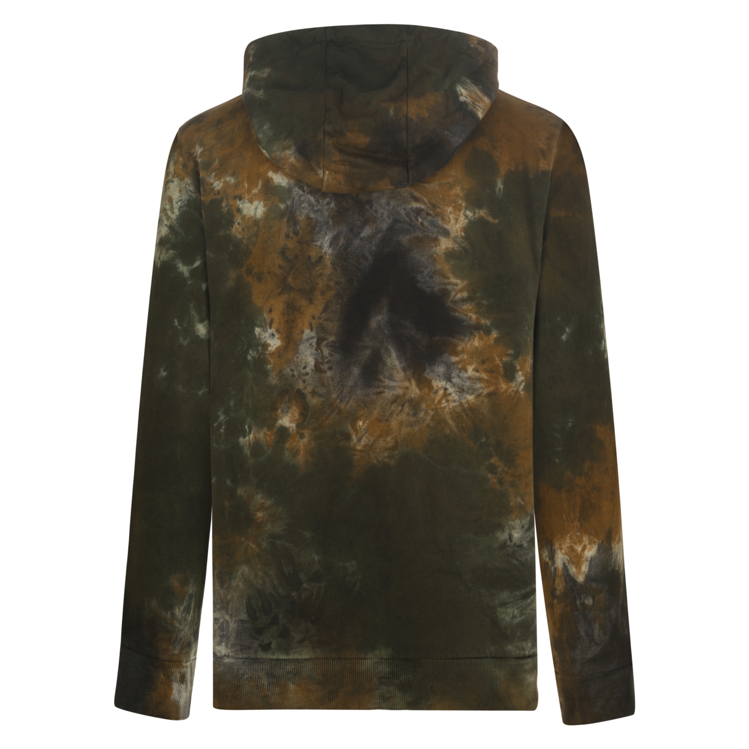 TIE DYE BASKILI KAPÜŞONLU SWEATSHIRT