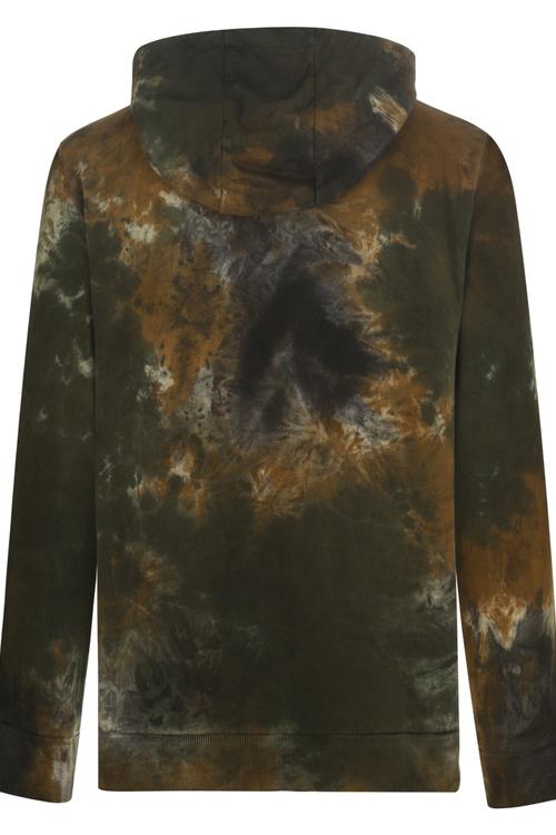  TIE DYE BASKILI KAPÜŞONLU SWEATSHIRT