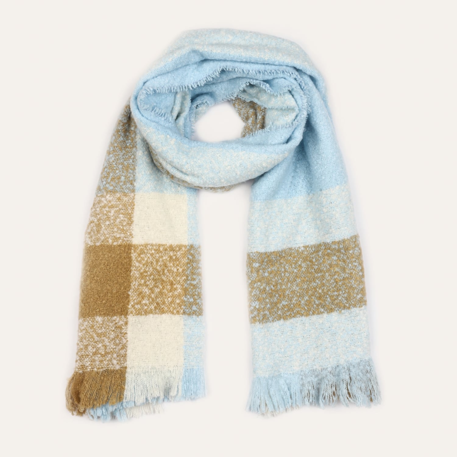 RENK BLOKLU KALIN ATKI