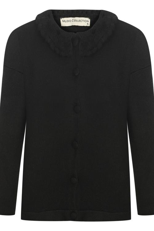  DANTEL YAKA DÜĞMELİ TRİKO HIRKA