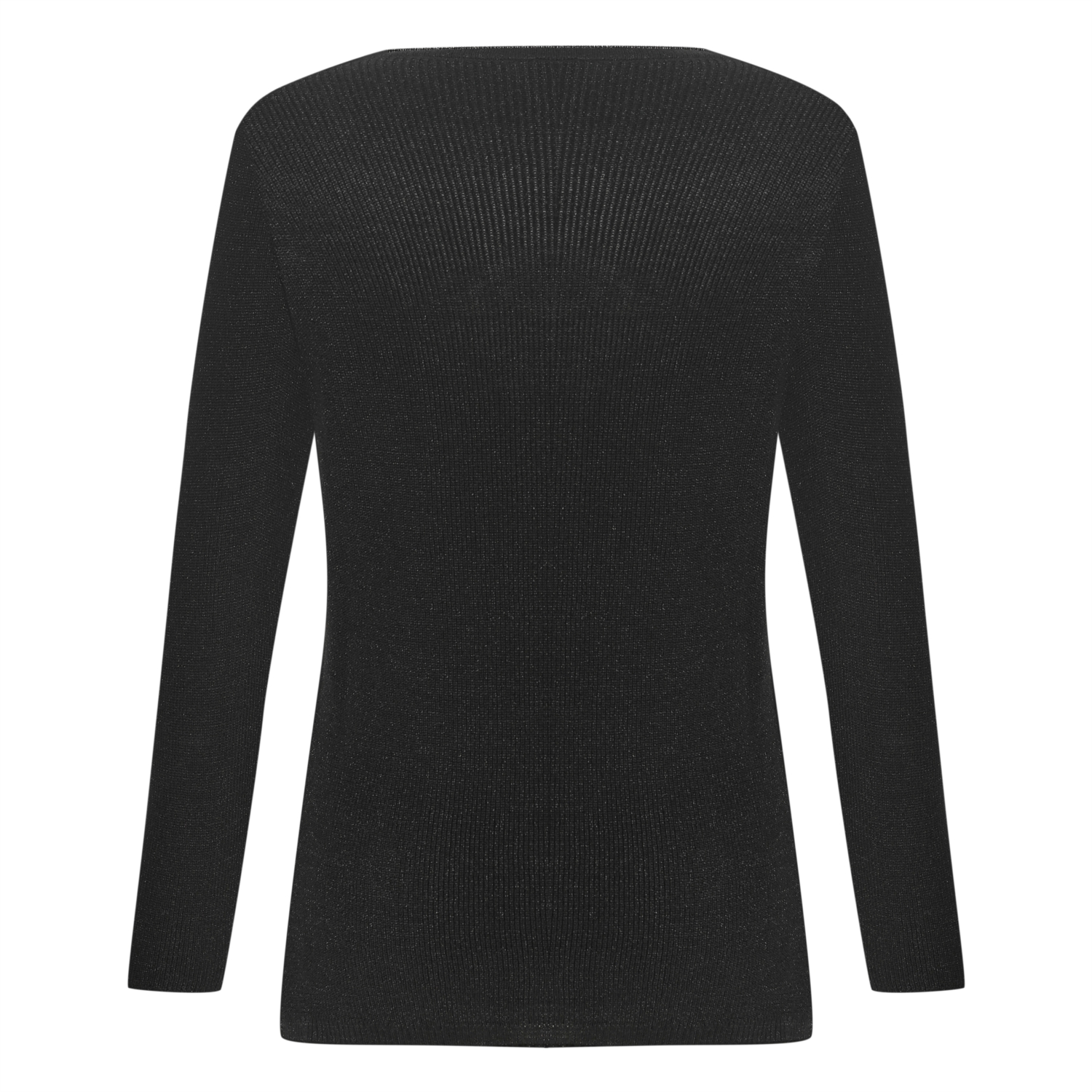 V YAKA ÖRGÜ DETAYLI SİMLİ KAZAK