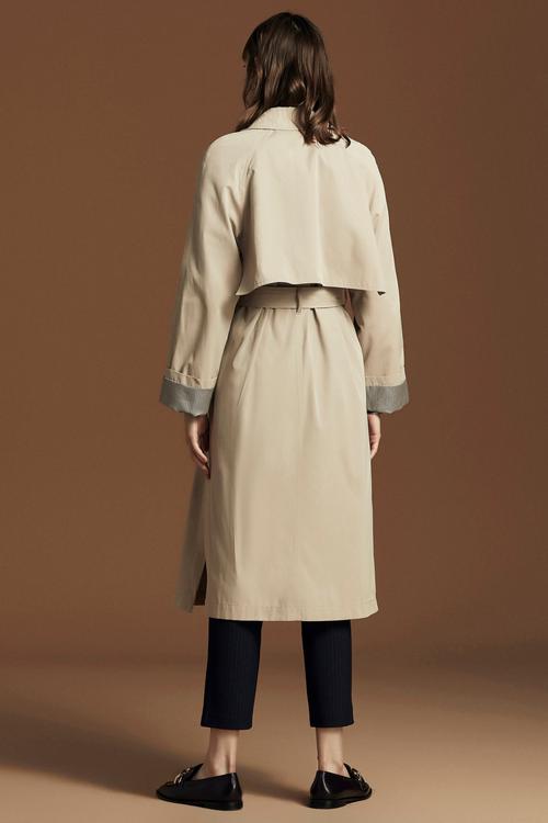  EKOSE ASTARLI UZUN TRENÇKOT