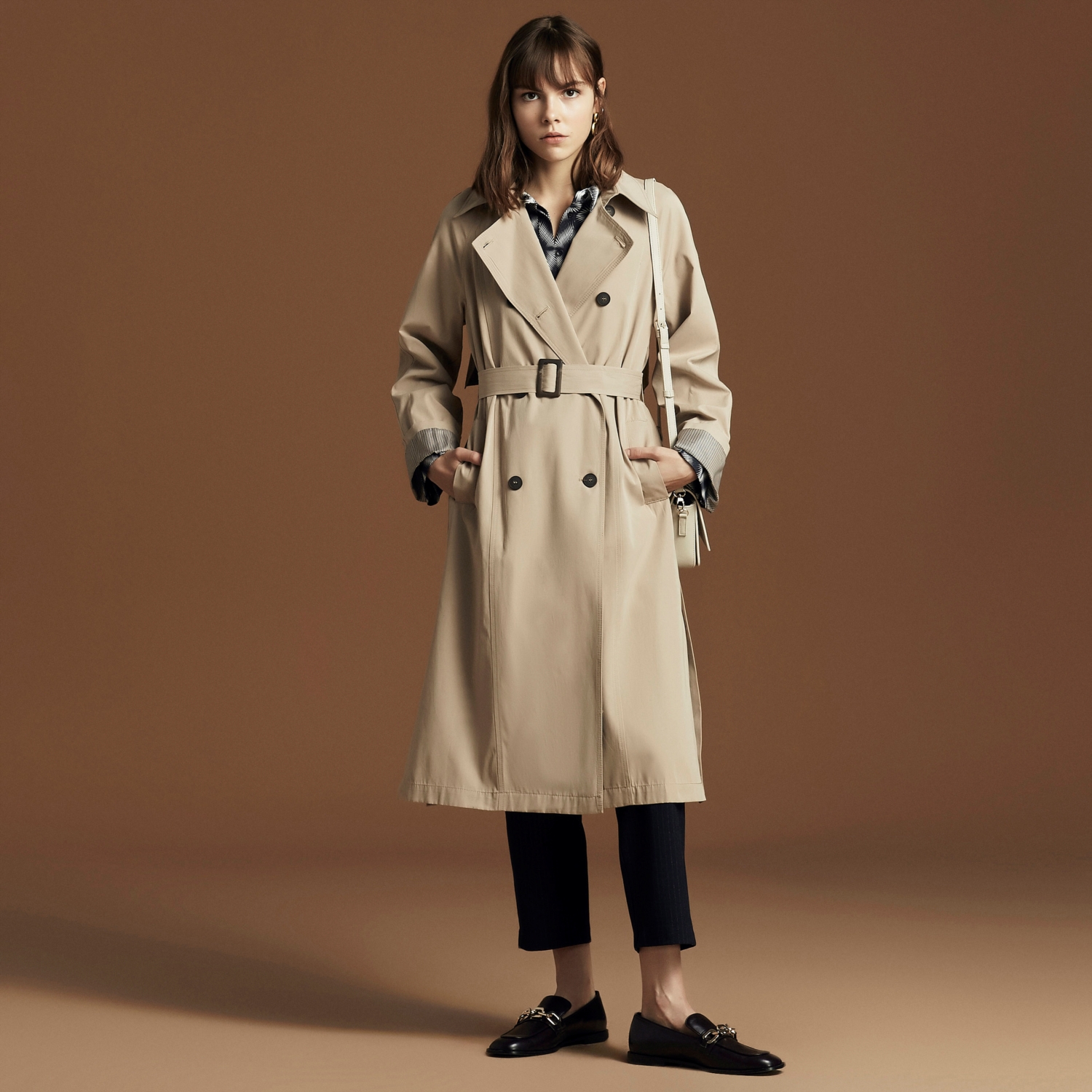 EKOSE ASTARLI UZUN TRENÇKOT