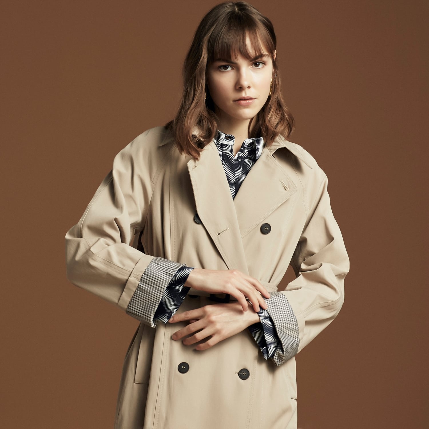 EKOSE ASTARLI UZUN TRENÇKOT