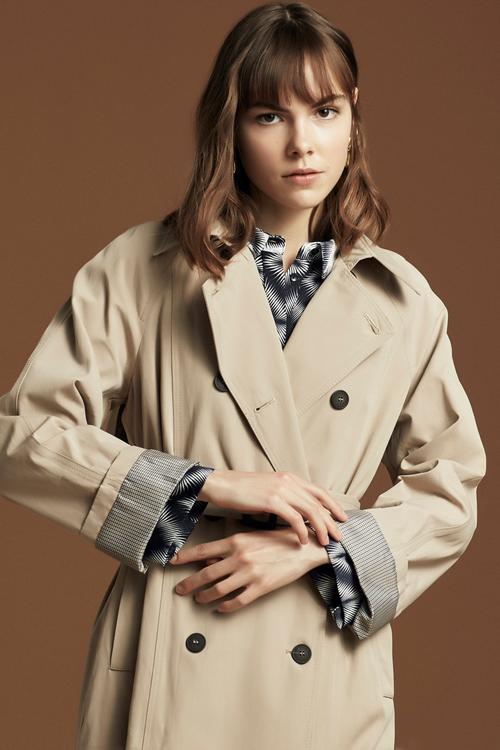  EKOSE ASTARLI UZUN TRENÇKOT