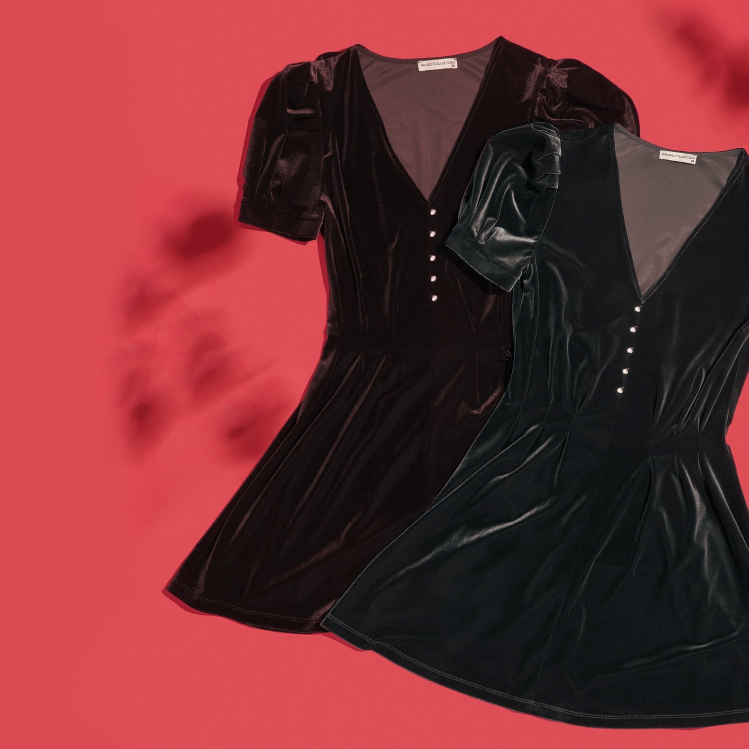 KADİFE MİNİ ELBİSE