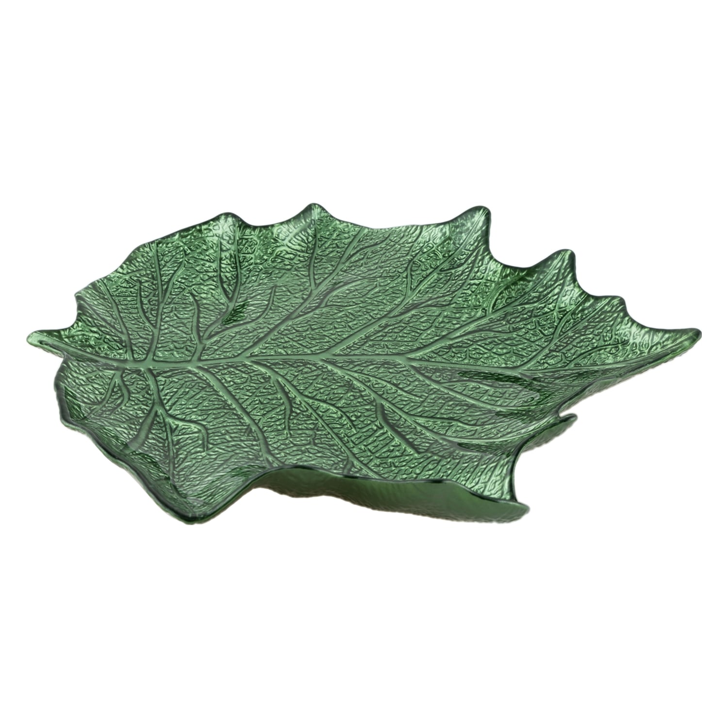LEAF DEKORATİF TABAK YEŞİL 40CM