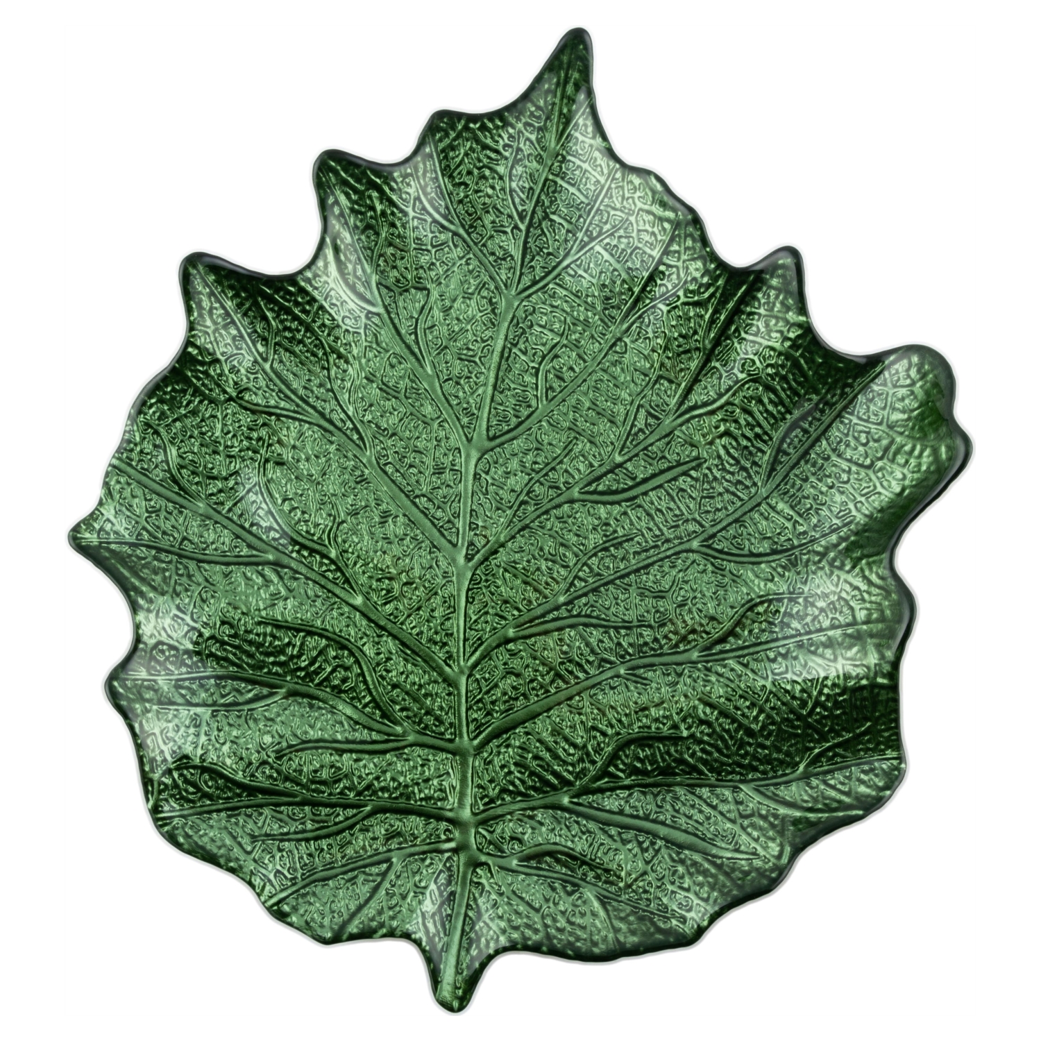 LEAF DEKORATİF TABAK YEŞİL 40CM