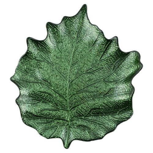  LEAF DEKORATİF TABAK YEŞİL 40CM