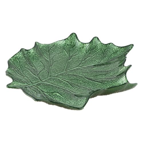  LEAF DEKORATİF TABAK YEŞİL 40CM