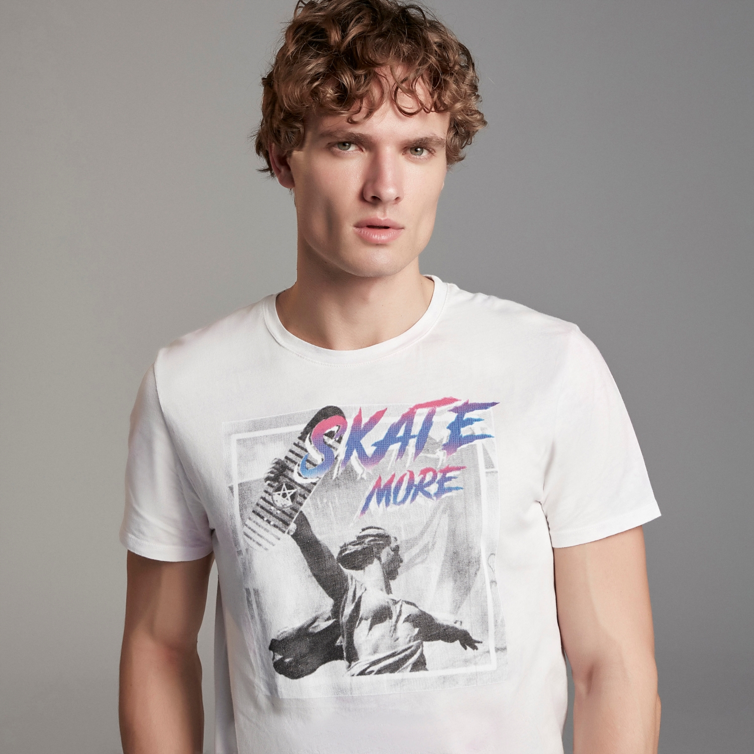 BATİK DESENLİ PAMUK T-SHIRT