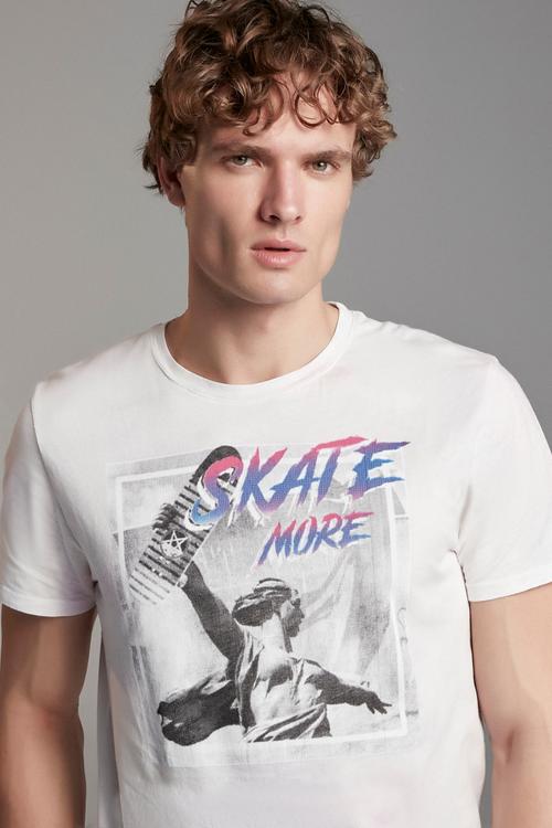  BATİK DESENLİ PAMUK T-SHIRT