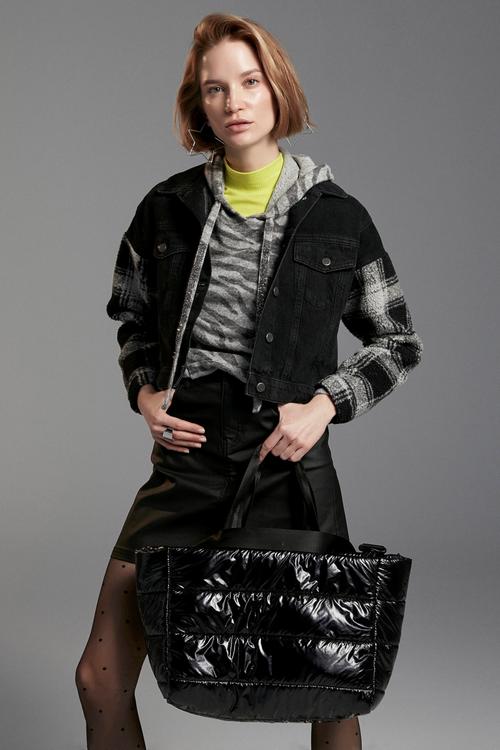  EKOSE DETAYLI JEAN CEKET