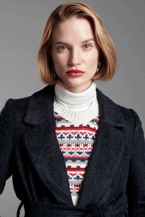  BELDEN KUŞAKLI TÜYLÜ UZUN KABAN