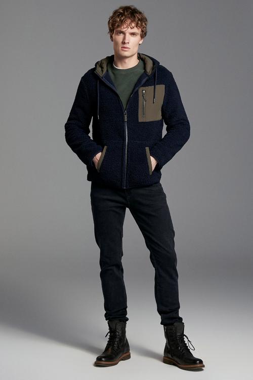  KAPÜŞONLU PELUŞ SWEATSHIRT