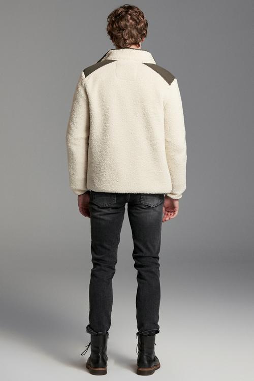  DİK YAKA PELUŞ CEKET