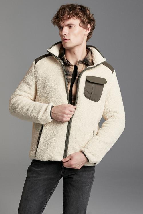  DİK YAKA PELUŞ CEKET