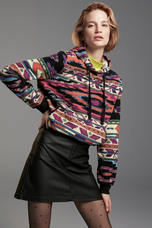  KAPÜŞONLU POLAR SWEATSHIRT