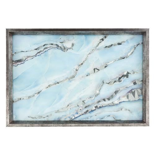  BLUE MARBLE DEKORATİF TEPSİ 31X46CM