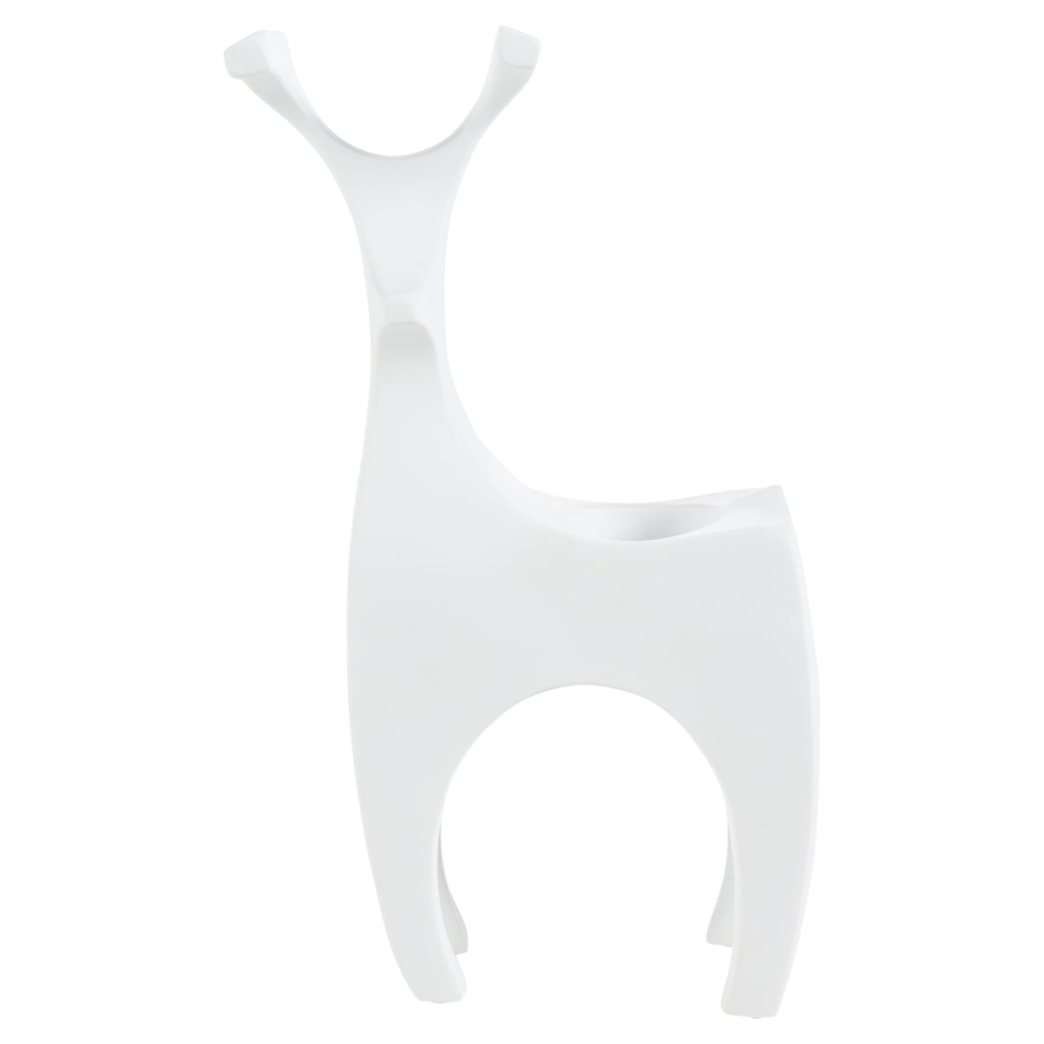 TEALIGHT GEYİK MUMLUK BEYAZ 14X8X26CM