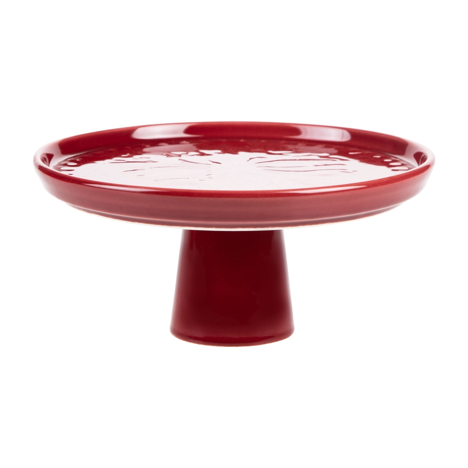 JULIA AYAKLI SUNUM TABAĞI BORDO