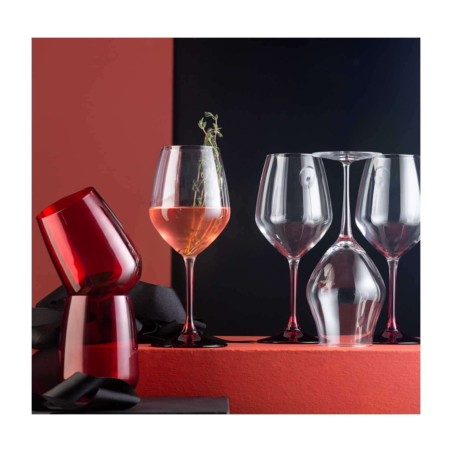 CRYSTAL BARDAK KIRMIZI 430 ML