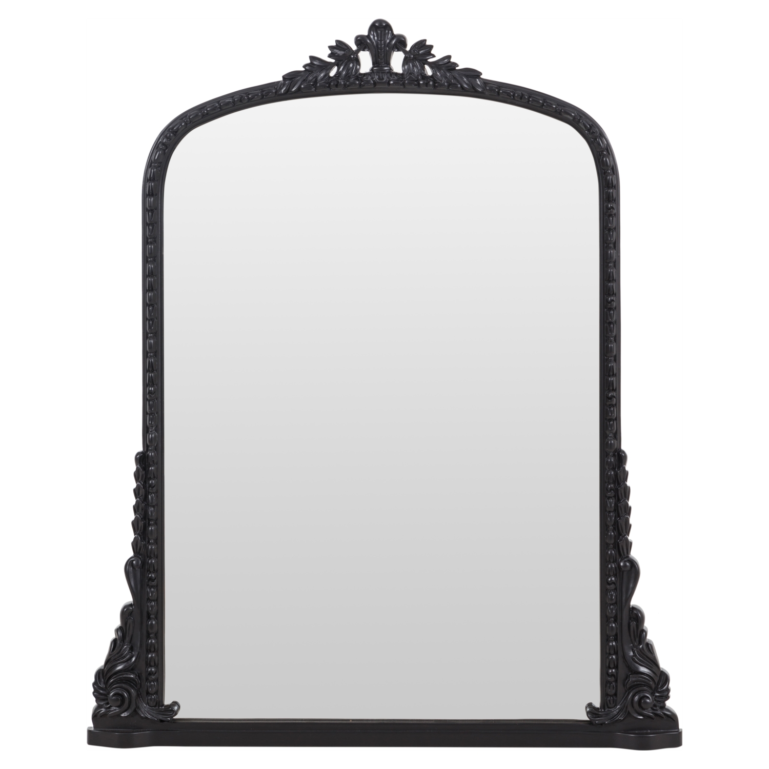 GLAM SİYAH AHŞAP AYNA 100X120 CM