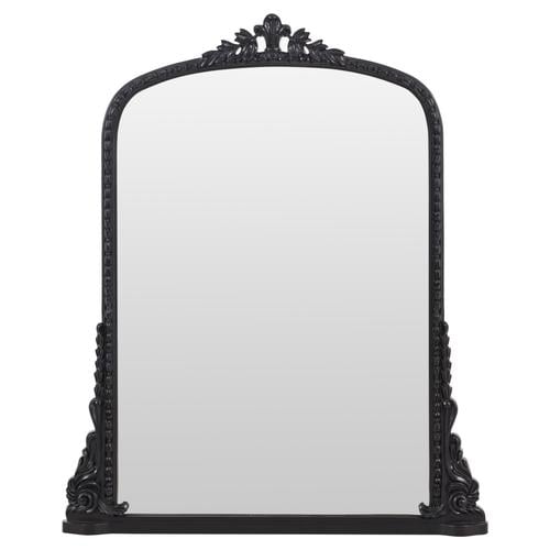  GLAM SİYAH AHŞAP AYNA 100X120 CM