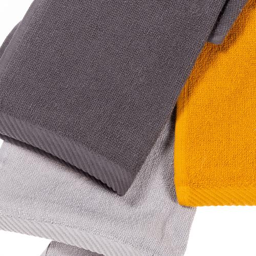  SARI-GRİ-FÜME 3'LÜ EL HAVLUSU 30X30 CM