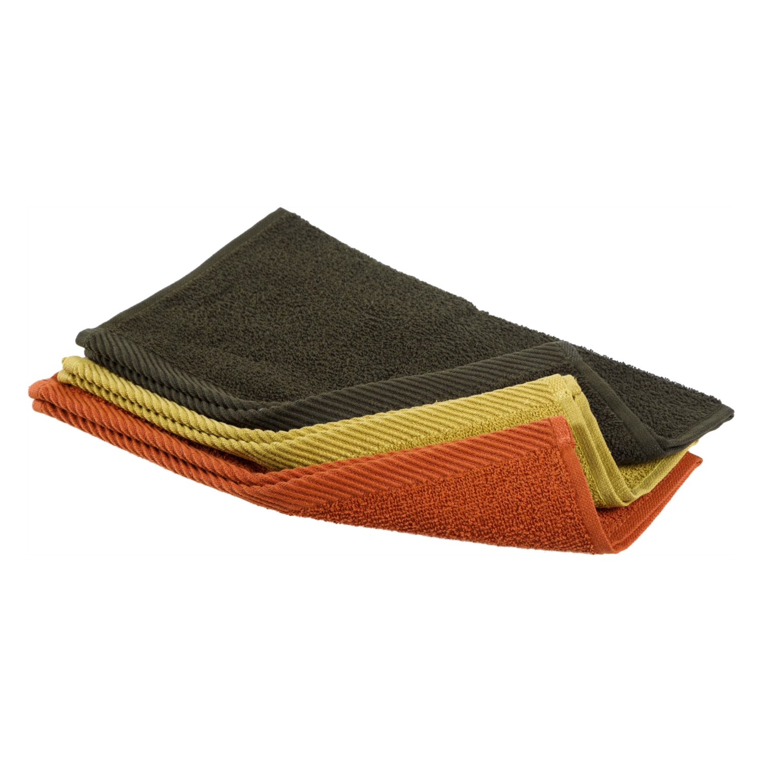 TARÇIN-YAĞ YEŞİLİ-HAKİ 3'LÜ EL HAVLUSU 30X30 CM