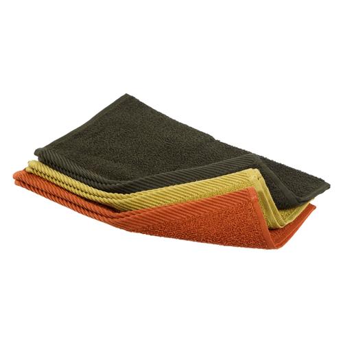  TARÇIN-YAĞ YEŞİLİ-HAKİ 3'LÜ EL HAVLUSU 30X30 CM