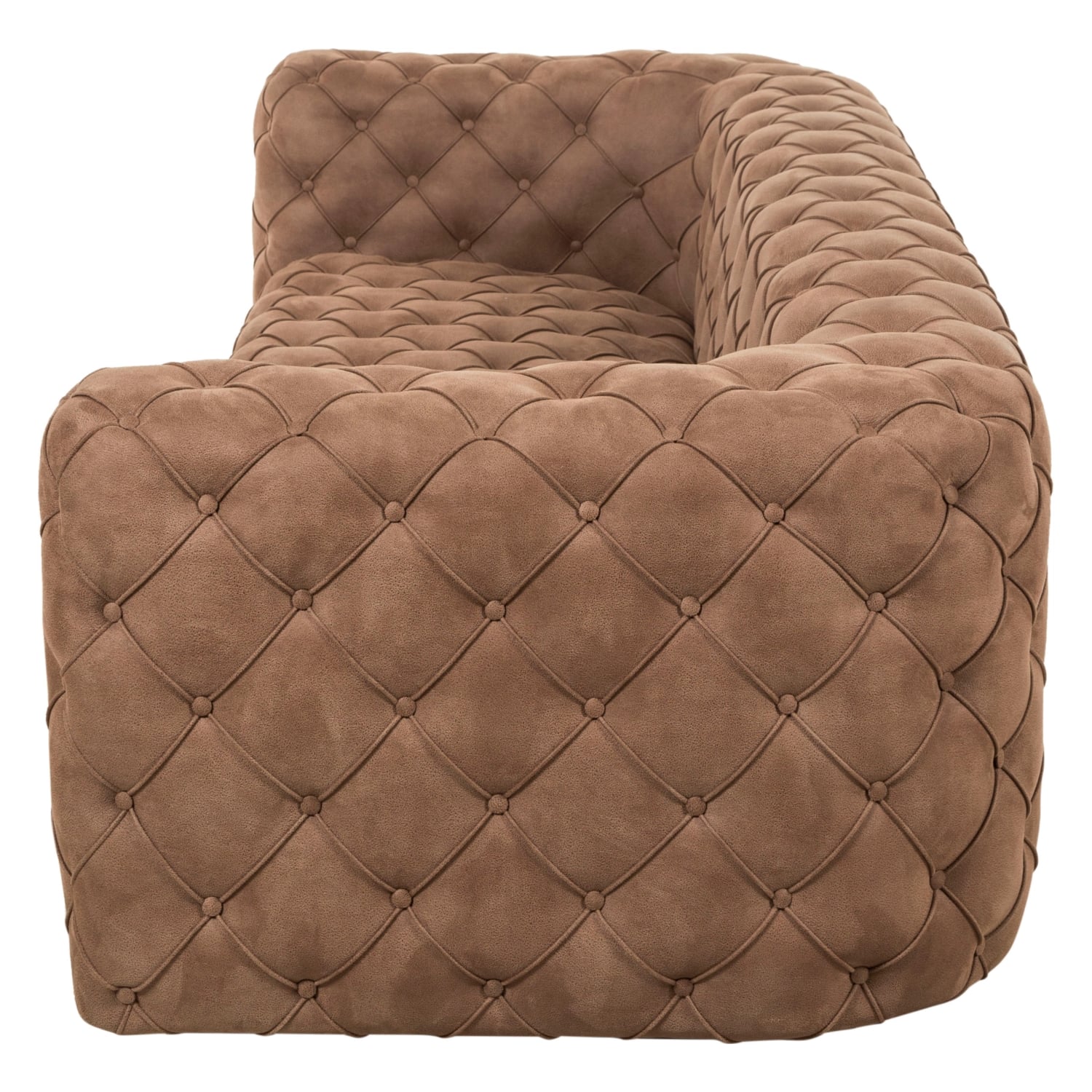 MANHATTAN KAHVE NUBUK ÜÇLÜ CHESTER KOLTUK