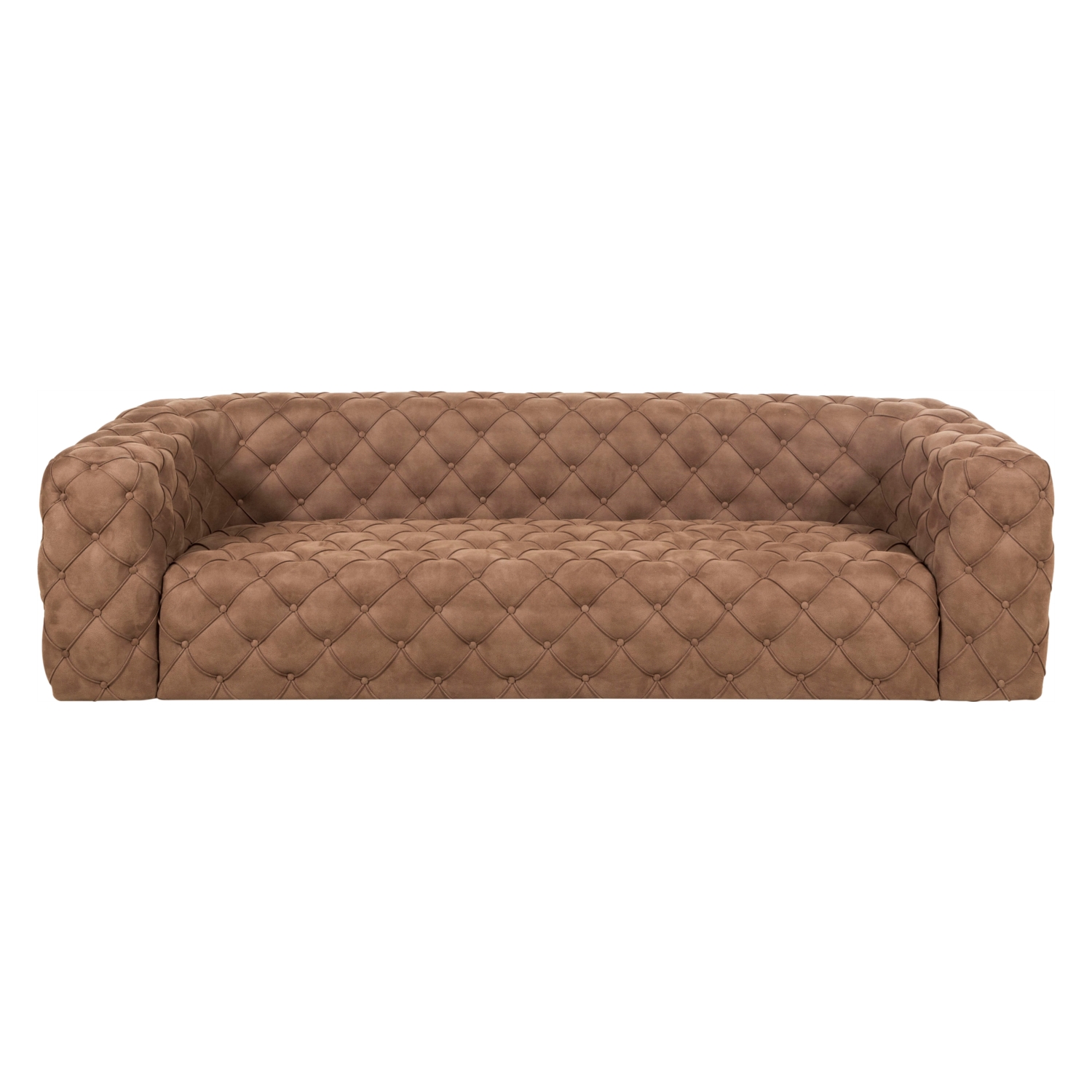 MANHATTAN KAHVE NUBUK ÜÇLÜ CHESTER KOLTUK