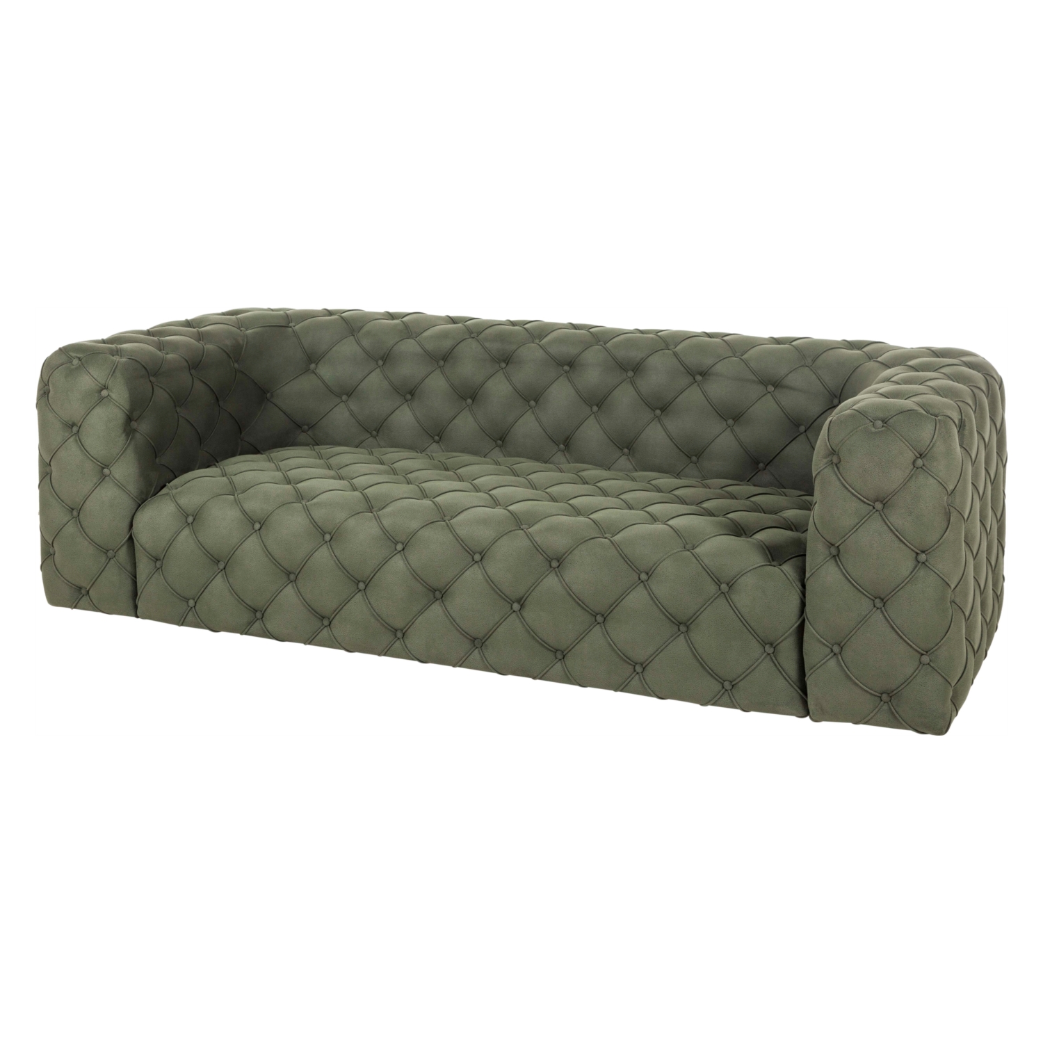 MANHATTAN YEŞİL NUBUK İKİLİ CHESTER KOLTUK