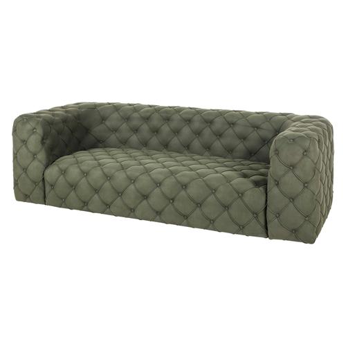  MANHATTAN YEŞİL NUBUK İKİLİ CHESTER KOLTUK