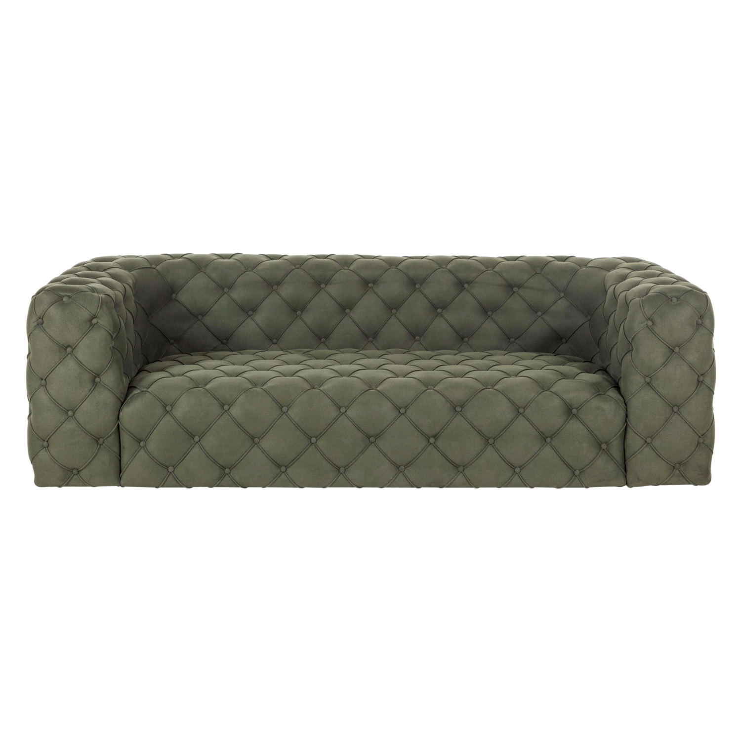 MANHATTAN YEŞİL NUBUK İKİLİ CHESTER KOLTUK