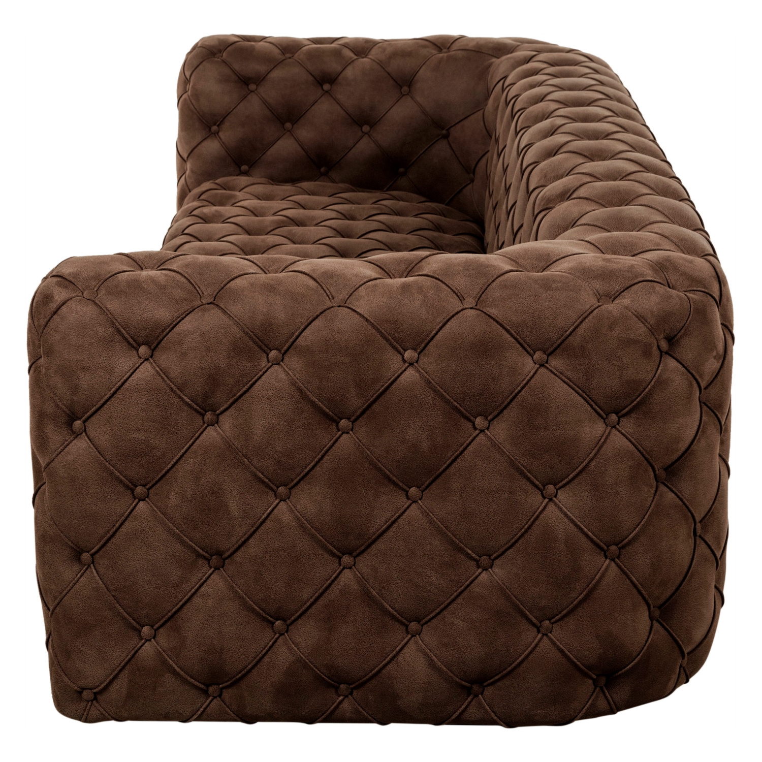 MANHATTAN KOYU KAHVE NUBUK ÜÇLÜ CHESTER KOLTUK