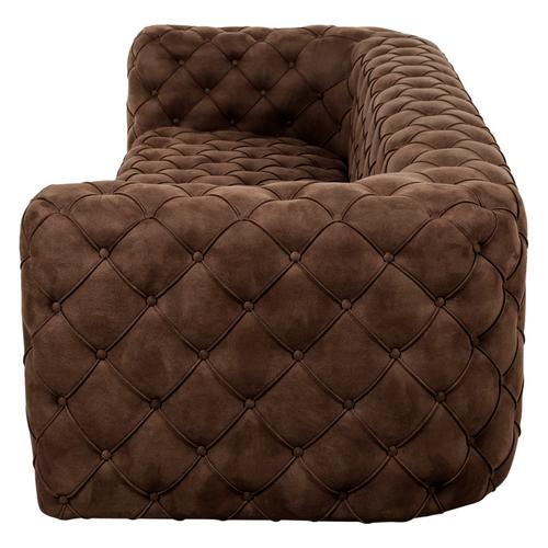  MANHATTAN KOYU KAHVE NUBUK ÜÇLÜ CHESTER KOLTUK