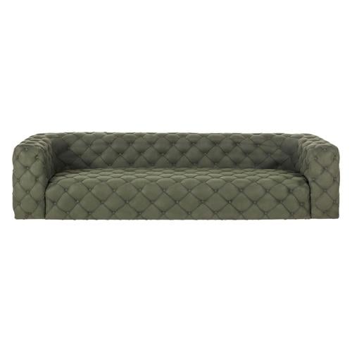  MANHATTAN YEŞİL NUBUK CHESTER KANEPE