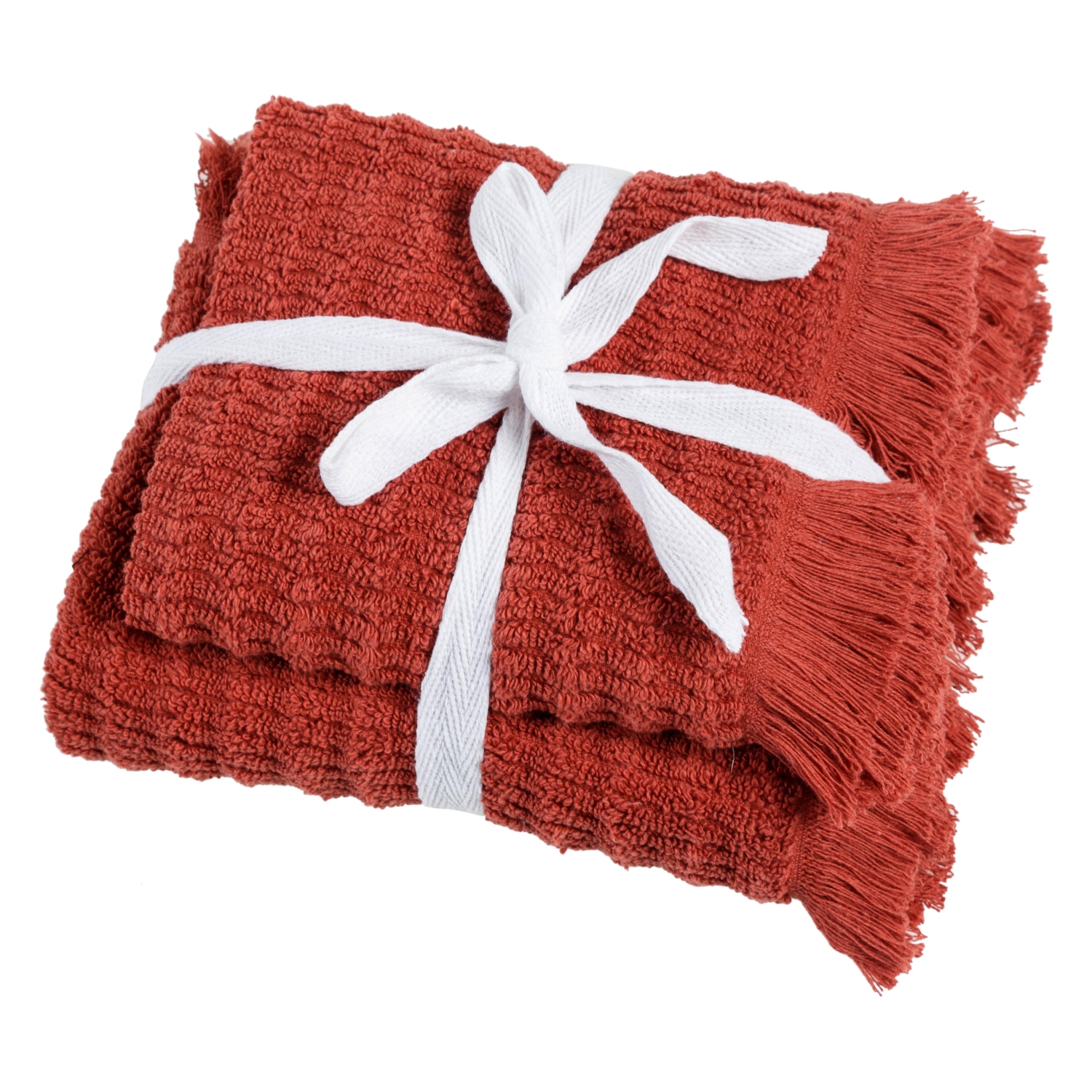 GEETA KİREMİT 2'Lİ EL VE YÜZ HAVLUSU SETİ