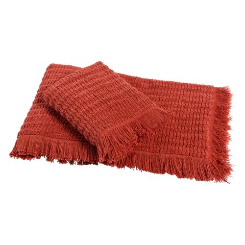  GEETA KİREMİT 2'Lİ EL VE YÜZ HAVLUSU SETİ