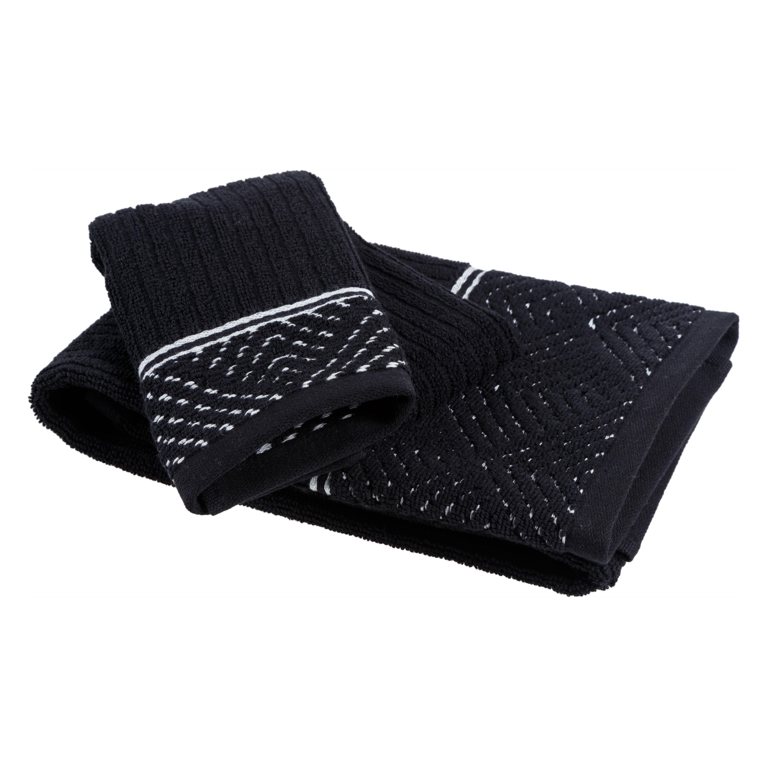 ZADE SİYAH HAVLU 30X50 CM