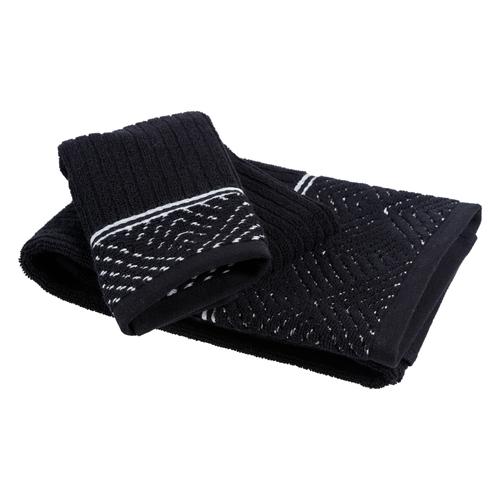  ZADE SİYAH HAVLU 30X50 CM