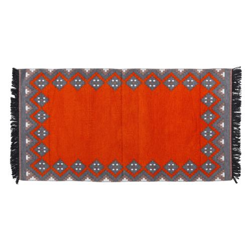  ETNİK ÇİFT TARAFLI KİLİM SARI GRİ 80X150CM